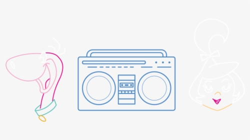 Website Characters 2 - Boombox, HD Png Download, Free Download