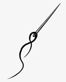 Needle And Thread - Line Art, HD Png Download, Free Download