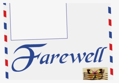 Farewell Envelope Postage Card - Graphic Design, HD Png Download, Free Download