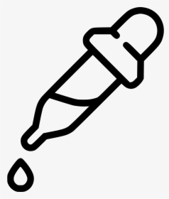 Dropper Pipette Medicine Paint Dye Tool - Dye Icon Png White, Transparent Png, Free Download