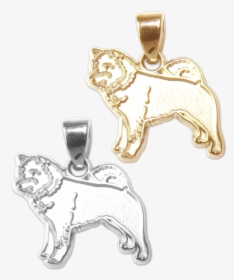 Shiba Inu Charm Or Pendant In Sterling Silver Or 14k - Pendant, HD Png Download, Free Download