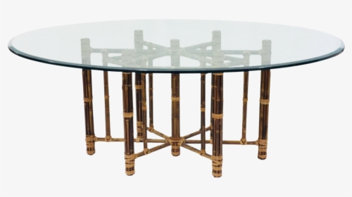 Mcguire Bamboo Glass Dining Table , Png Download - Coffee Table, Transparent Png, Free Download