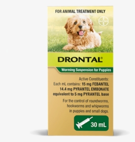 Drontal Worming Suspension For Puppies, HD Png Download, Free Download