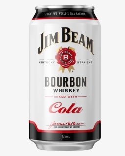 Jim Beam White Label Bourbon & Cola Cans 375ml - Jim Beam, HD Png Download, Free Download