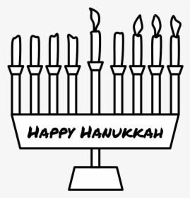 Menorah, Happy Hanukkah Writing, Third Night Candle - Parallel, HD Png Download, Free Download