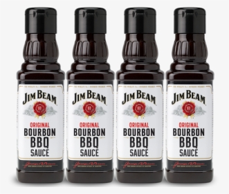 4 Bottles Of Jim Beam Bourbon Bbq Sauce - Strawberry, HD Png Download, Free Download