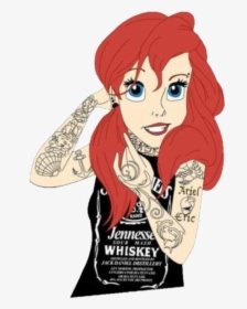 #disney #ariel #gothic #littlemonsters - Tattooed Ariel, HD Png Download, Free Download
