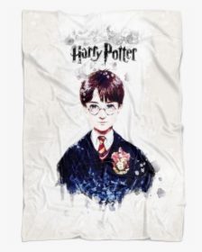 Harry Potter Fleece Blanket Mix Art White Blanket - Easy Sketch Easy Harry Potter Drawing, HD Png Download, Free Download