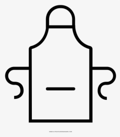 Apron Coloring Pages - Coloring Pages Of An Apron, HD Png Download, Free Download
