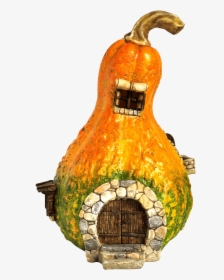 Fairy Garden Gourd House With Light - Butternut Squash, HD Png Download, Free Download