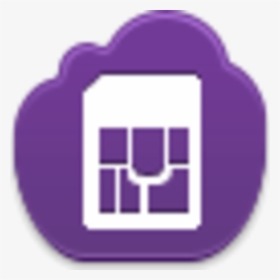 Sim Card Purple Icon, HD Png Download, Free Download