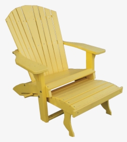 Adirondack Chair With Pull Out Ottoman, HD Png Download, Free Download
