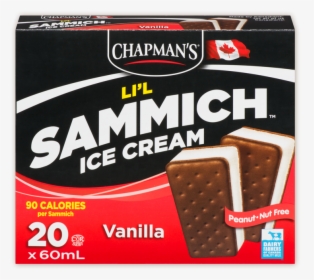 Chapman"s Vanilla Li"l Sammich - Chocolate, HD Png Download, Free Download