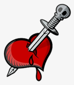 #heart #sword #blood #knife #brokenheart #breck #bloodyheart - Broken Heart With Knife, HD Png Download, Free Download