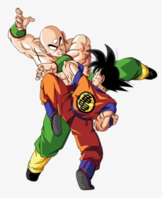 Dragon Ball Goku And Tien Shinhan Fighting - Goku Vs Ten Shin Han, HD Png Download, Free Download