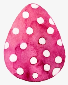 Rose Red Dot Egg-shaped Watercolor Cartoon Transparent - Polka Dot, HD Png Download, Free Download