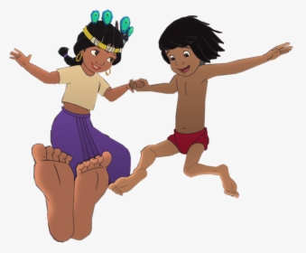 #mowgli #shanti #thejunglebook #1967 #2003 #2016 Https - Mowgli And Shanti Feet, HD Png Download, Free Download