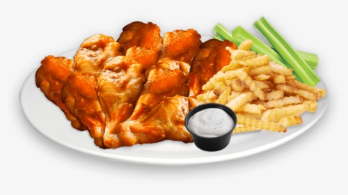 10 Pcs Wings Combo - French Fries, HD Png Download, Free Download