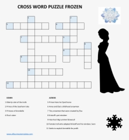 Frozen Crossword Puzzle Main Image - Disney Frozen Crossword Puzzles, HD Png Download, Free Download