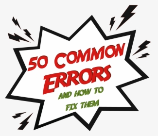 Grammar Error, Gaff, Mistake, Slip Up, Or Blunder - Illustration, HD Png Download, Free Download