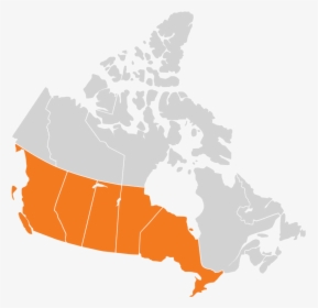 Simple Map Of Canada Png, Transparent Png, Free Download