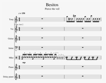 Besitos Slide, Image - Sheet Music, HD Png Download, Free Download