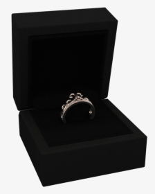 Hidden 14k Rose Gold Vintage Crown Promise Ring - Engagement Ring, HD Png Download, Free Download