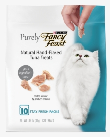Purely Fancy Feast Natural Hand Flaked Tuna Treats, HD Png Download, Free Download