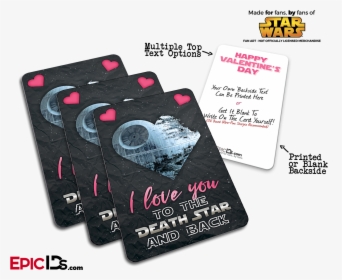 Pocket Sized Premium Star Wars "dark Side - Star Wars Valentines, HD Png Download, Free Download