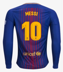 Messi Jersey Png - Long-sleeved T-shirt, Transparent Png, Free Download