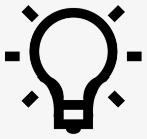 Svg Light - Lightbulb Png Icon, Transparent Png, Free Download