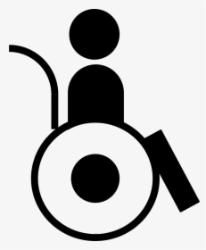 Man In A Wheelchair - Man On Wheelchair Icon Png, Transparent Png, Free Download