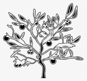 Apple Tree Silhouette - Gambel Oak, HD Png Download, Free Download