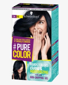 Pure Color Com Baseline 1 4 Blue Coal - Schwarzkopf Pure Color Black, HD Png Download, Free Download