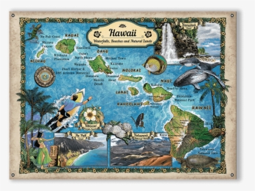 Beautiful Map Of Hawaii, HD Png Download, Free Download