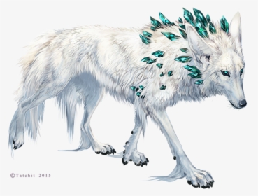 The Shaman By Tatchit Fey Shadow Winter Diamond Gem - Wolf Beautiful Mythical Creatures, HD Png Download, Free Download