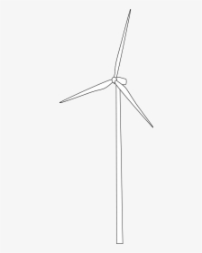 Wind Turbine Svg Clip Arts - Wind Turbine Drawing Clipart, HD Png Download, Free Download