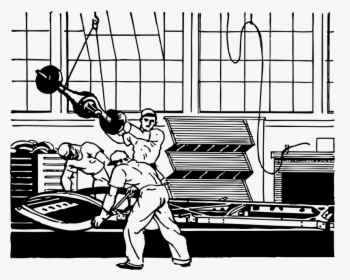 Putting The Axle On The Chasis - Factory Workers Clip Art, HD Png Download, Free Download