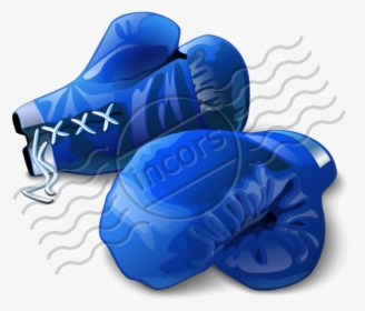 Collection Of Free Blued - Blue Boxing Gloves Icon, HD Png Download, Free Download