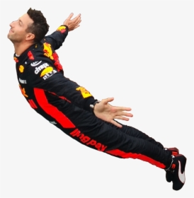 Jumping Into A Pool Png - Daniel Ricciardo Jumping In Pool, Transparent Png, Free Download