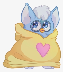 A Lil’ Furby In A Lil’ Hoodie - Cartoon, HD Png Download, Free Download