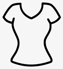 Fashion Cloth Womens Top - Female Tshirt Icon Png, Transparent Png, Free Download