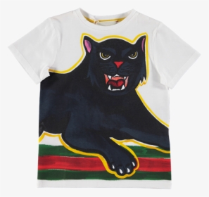 Transparent Gucci Shirt Png - Gucci White Panther Shirt, Png Download, Free Download