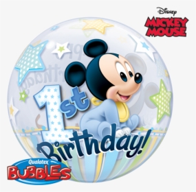 Globos De Mickey Mouse Bebe , Png Download - Disney Babues 1st Birthday, Transparent Png, Free Download
