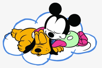 Disney Baby Group Clipart - Mickey Durmiendo, HD Png Download, Free Download
