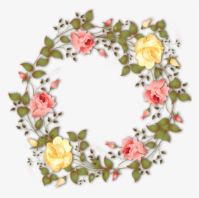 Clipart Flower Wreath - Color Flower Garland, HD Png Download, Free Download