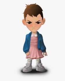 El / Eleven From Stranger Things - Cartoon, HD Png Download, Free Download