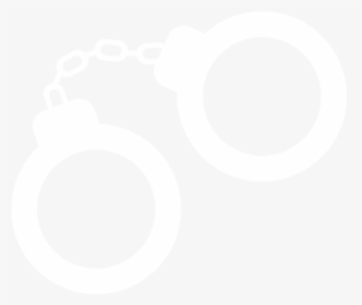 Criminal Law - Handcuff Icon White Png, Transparent Png, Free Download
