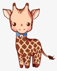 Transparent Cute Giraffe Clipart - Giraffe Cute Kawaii, HD Png Download, Free Download