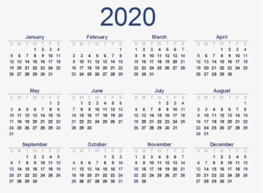 2020 Desk Calendar Printable, HD Png Download, Free Download